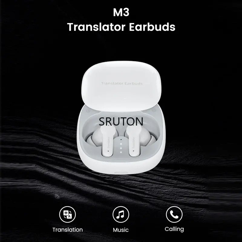 

M3 Bluetooth earphone Speaking Learning Translation earphone multi-language mutual translation earphone wireless APP translation