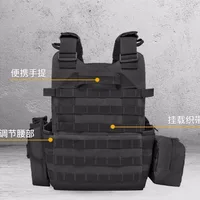 Детский нейлоновый тактический жилет для защиты тела, переноска для охоты, детские аксессуары, сумка для тренировок, кемпинга, детский камуфляжный жилет — изображение 3