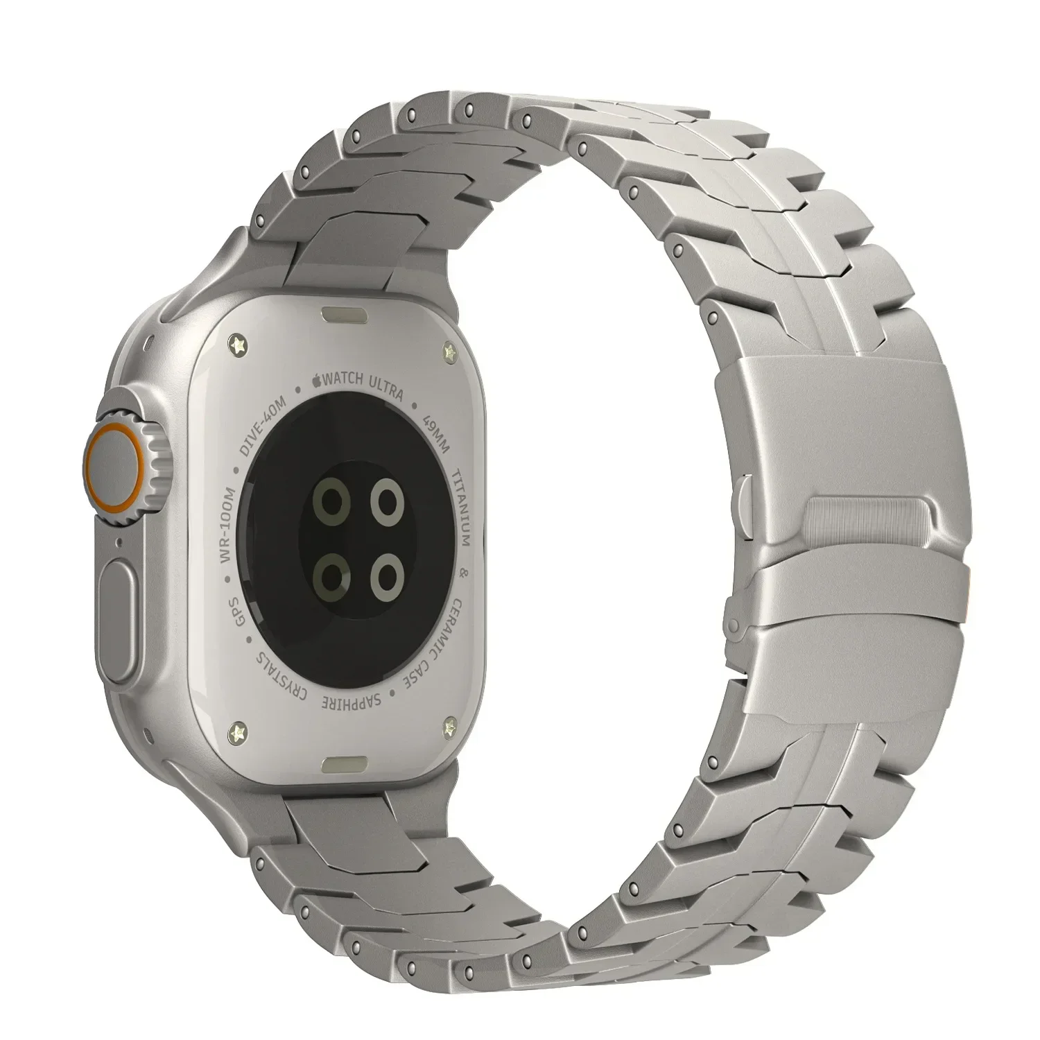 Luxury Titanium Color Stainless Steel Strap