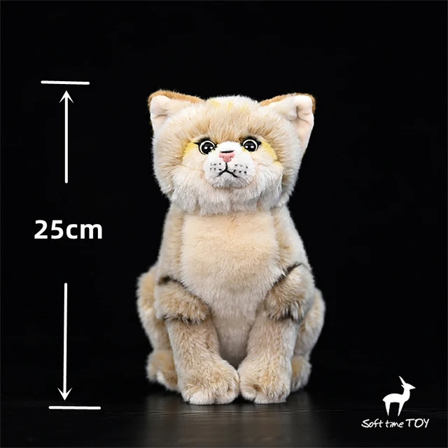 Poupée Peluche Réaliste en Forme de Chat Simulation Peluche Animal