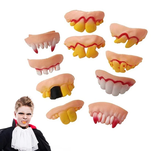 Halloween Costume Vampire Teeth  Halloween Vampire Fake Teeth - 10pcs  Halloween - Aliexpress