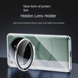 Transparent Anti-Yellowing Metal Lens Tempered Glass Phone Case for Xiaomi 15 ultra (Silver)