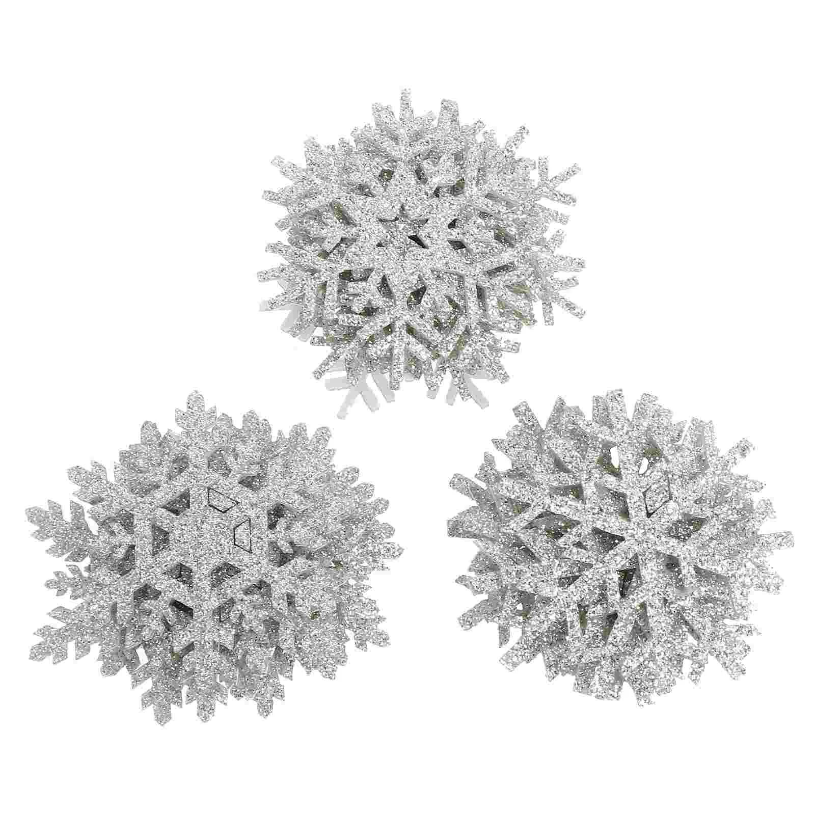 

30 Pcs Scrapbook Snowflake Stickers DIY Sewing Patch Clothing Decorations Clothes Headdress Props Accessories Bride