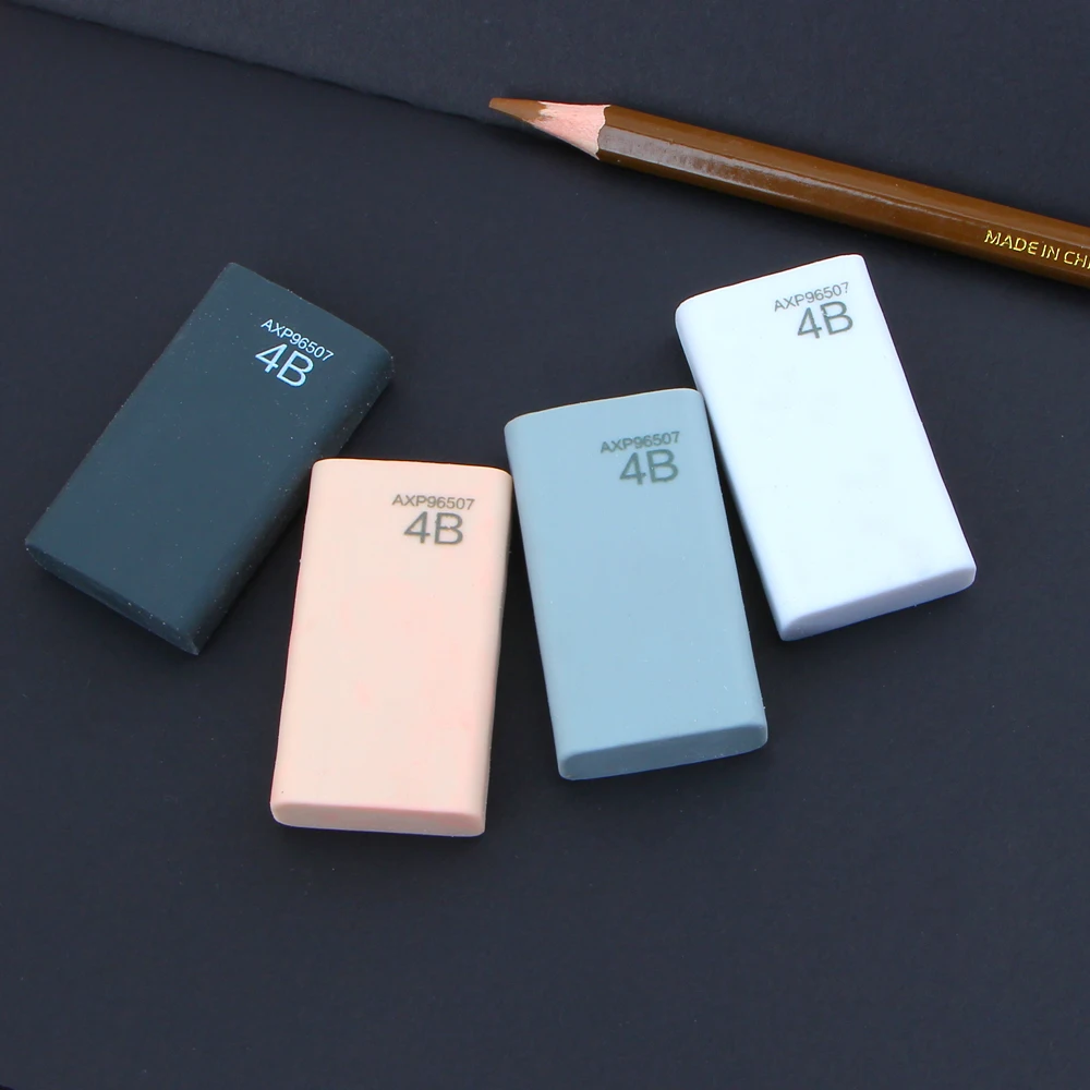 4Pcs/Lot High quality 4b eraser pencil eraser student stationery school office supplies