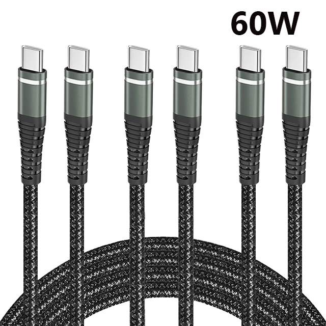ตัวเลือกสินค้า สายชาร์จเร็ว 100W สายถักไนลอน ชาร์จได้ทุกอุปกรณ์