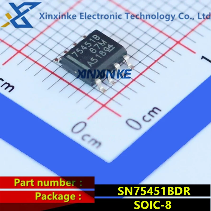 

SN75451BDR SOIC-8 Mark: 75451B Buffers & Line Drivers Dual Very-HS HC Peripheral Drivers Logic ICs Brand New Original