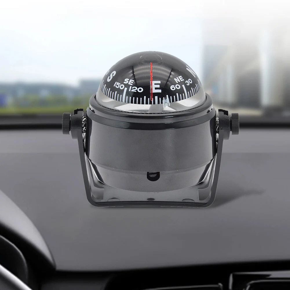 Ball Shaped Nautical Compass Splashproof Sea Pivoting Marine Boat Electronic Navigation Guide