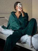 Ensemble 2 pièces en velours pour femmes, pantalon décontracté, veste Cardigan à capuche avec fermeture éclair et pantalon ample, survêtement de Sport, automne hiver 4