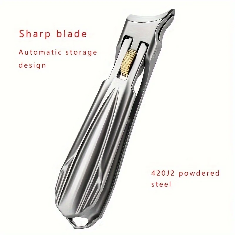 Nail Clipper Set Nail Clippers Manicure Nail Clipper Set Nail Clippers Kit Stainless Steel Nail Clippers with Precision Slant Edge-Sharp, Durable for Thick & Ingrown Toenails, Splash-Proof Design