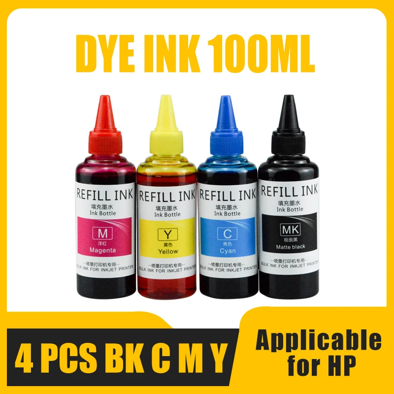 

100ML Universal Refill Dye Ink For Epson For HP For Canon For Brother L210 L220 L360 L380 L355 L365 L310 L130 L110 L350 L1300