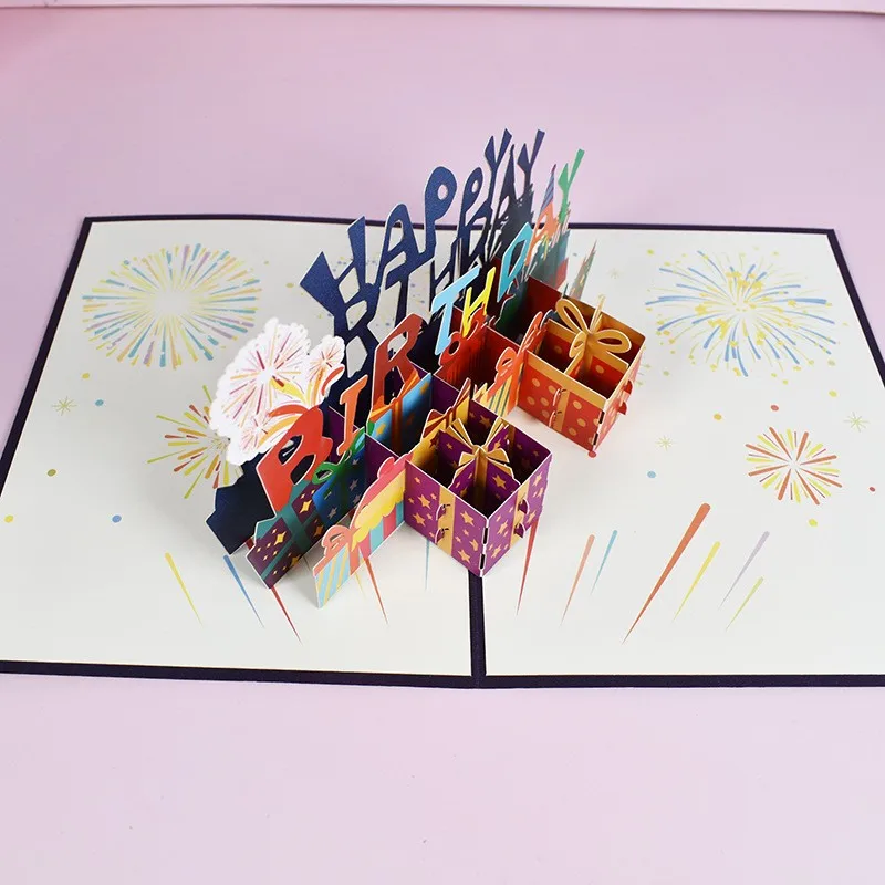 Greeting Cards 3D Pop-Up Cards Flowers Birthday Anniversary Wedding Invitations