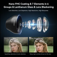 APEXEL 2X Telescope Portrait Lens Soft-focus Bokeh Background Telephoto with Universal Clamp for iPhone Samsung all smartphones 2