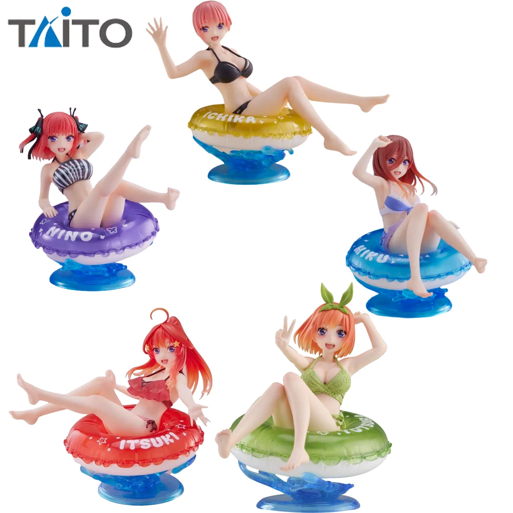 

In Stock Original TAITO Aqua Float Girls The Quintessential Quintuplets Nakano Ichika/Miku/Itsuki Figure Anime Model Dolls Gift