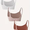 3 PCS Set Breathable Front Open Nursing Bra Maternity Underwear Pregnancy Bra Full Cup Wireless Comfortable Breastfeeding Bra 4