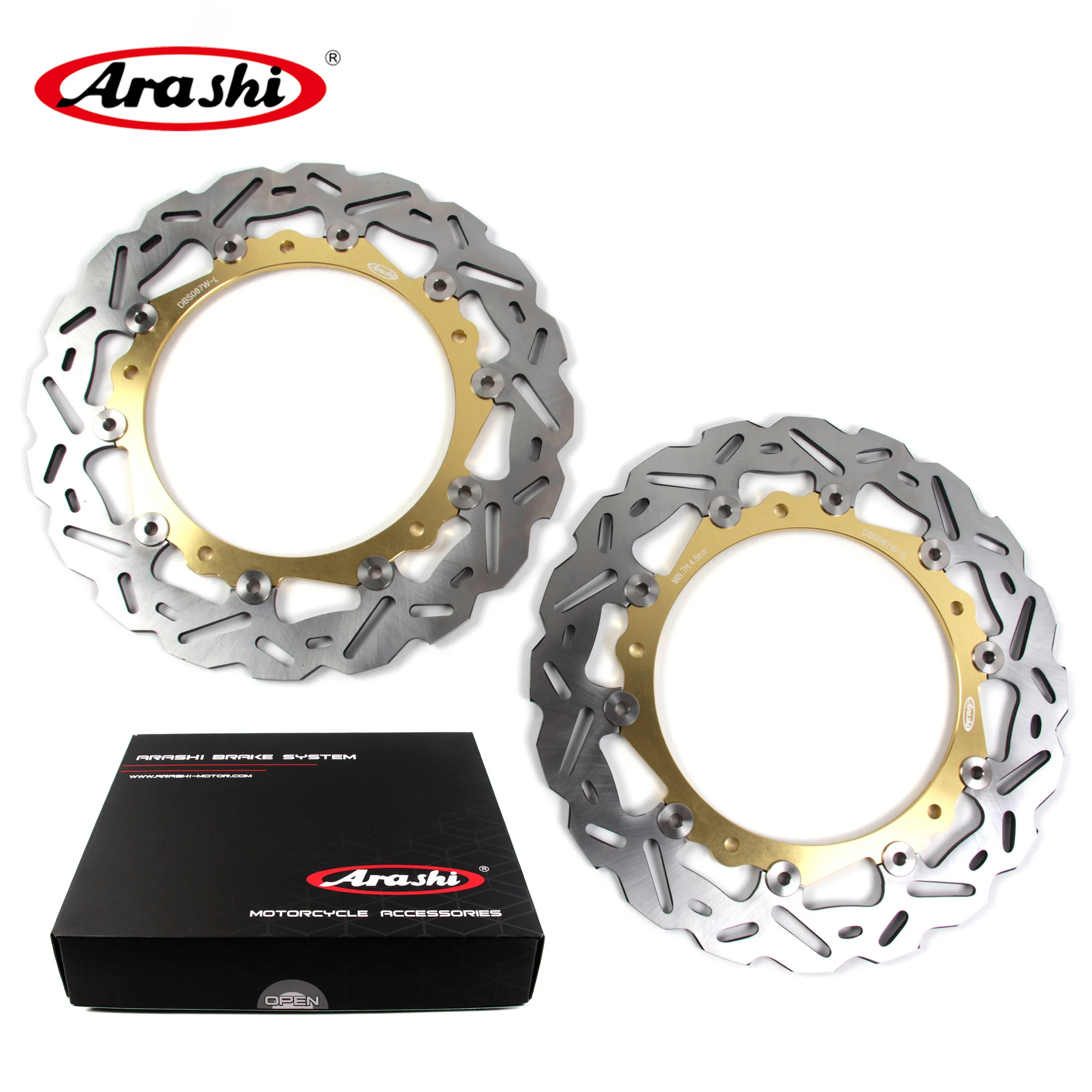 

Arashi CNC Full Floating Front Brake Disc Rotors For BMW K 1600 B K1600B 2017 2018 2019 2020 2021 / K1600 GRAND AMERICA 18-21