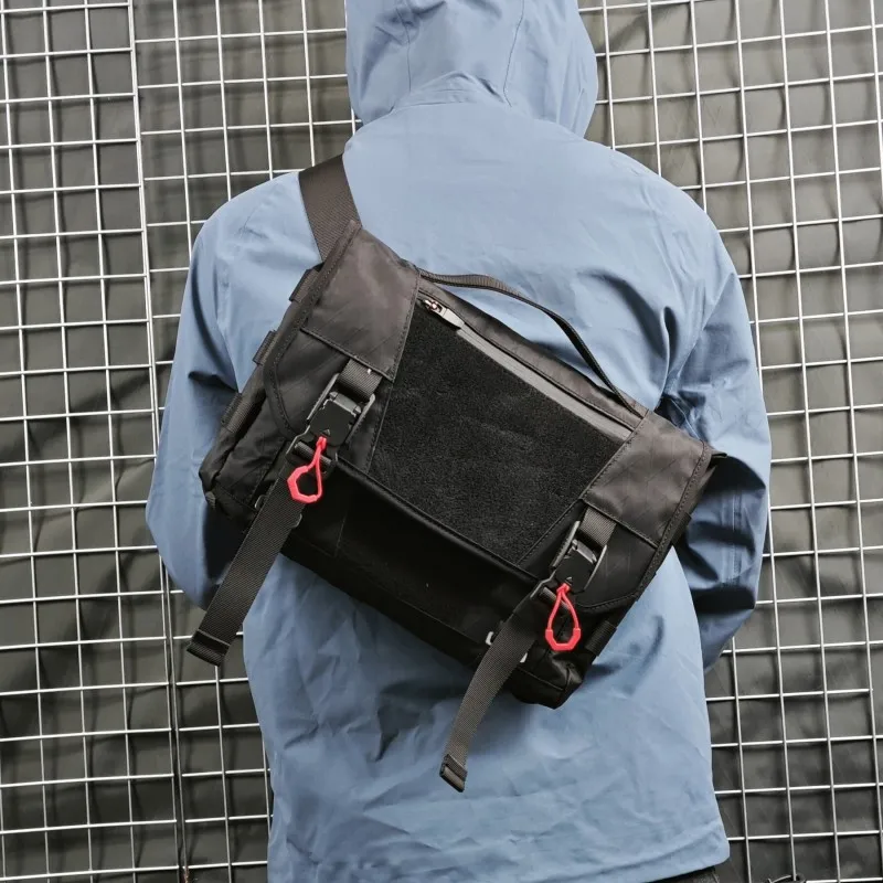 Bolt boat 6L capacity messenger bag xpac material ykk zippers fidlock buckle laser cut molle edc carrier techwear accessories