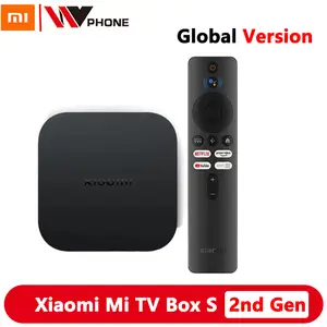 Xiaomi Mi TV Box S 2nd Gen Reproductrice Streaming en 4K Ultra HD avec  Chromecast,Bluetooth 5.2,Double Wi-FI,2GB RAM+8GB ROM,Android TV Box avec  IR