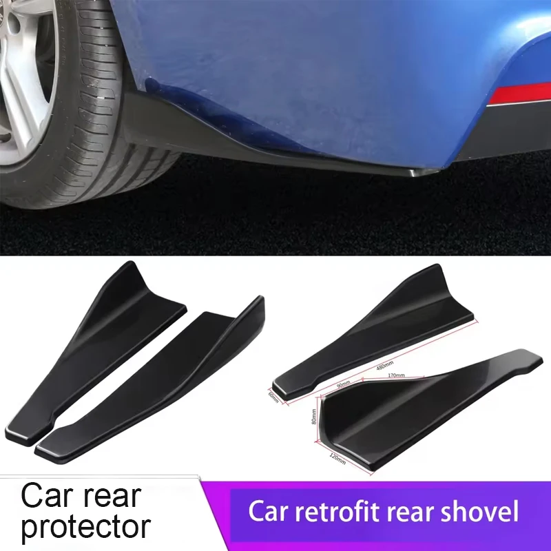 Car Rear Corner Protection Plate Automotive Parts Modification Universal 48cm Glossy