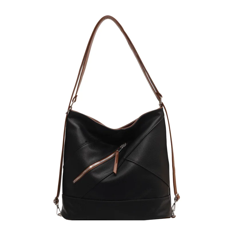 

Tote Bags for Women Large Capacity Underarm Pouch Soft Pu Leather Shoulder Bag Retro Casual Handbag Portable Bucket Bag