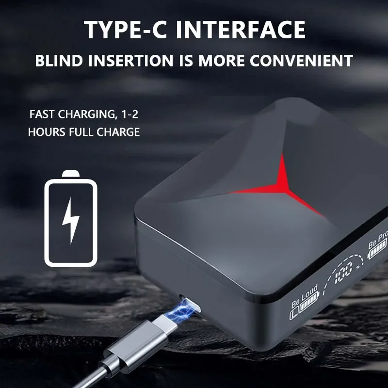 Wireless Earphones Bluetooth TWS LED Display Headset Waterproof