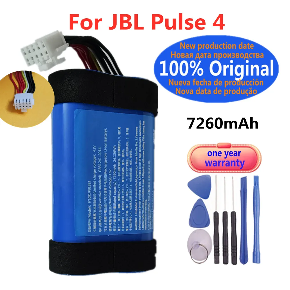 

New 100% Original Speaker Battery For JBL Pulse 4 Pulse4 7260mAh Special Edition Bluetooth Audio Battery Bateria + Tools