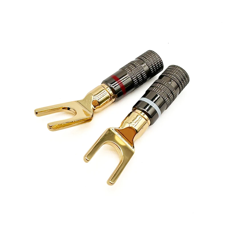 Hifi Lab Connettore RCA da incasso 24 K placcato oro RCA Audio RCA