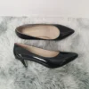 New Women Pumps Classic Sexy Pointed Toes 5cm Low Med Kitten High Heels Spring Brand Design Black Dress Wedding Shoes Large Size 2