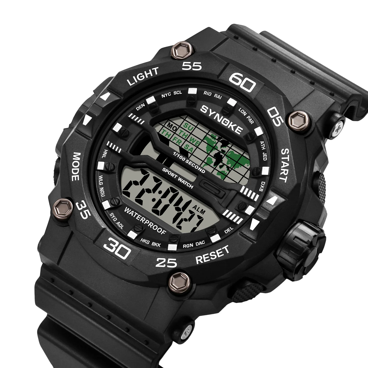 

SYNOKE Men's Waterproof Multifunction Digital Sports Watch