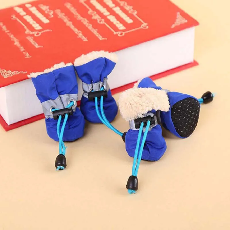 Title 11, 4pcs Antiskid Puppy Shoes Pet Protection Soft-s...