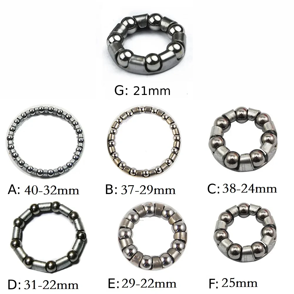 

2pcs Bike Full Set Wheel Hub Bearings 3/16in And 1/4in Front Rear Steel Bearing Bicycle Repair Cycling Accessories Parts