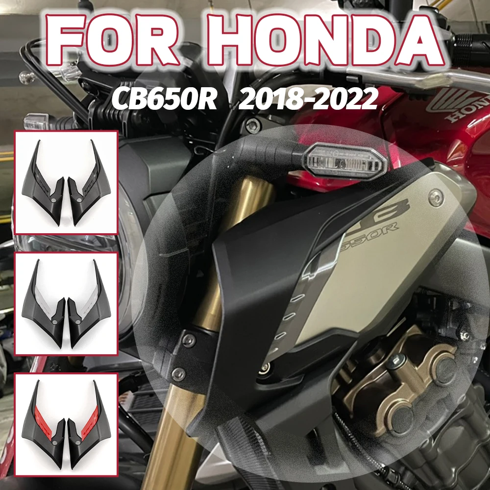 

CB650R 2024 Motorcycle Wing Protector Wind Fairing Winglets For Honda CB650R CB 650R 2018-2024 CB 650R