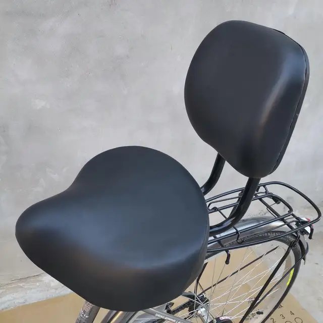 Ebike Cycle Seat With Backrest Deluxe Comfort Bike Saddle Seat