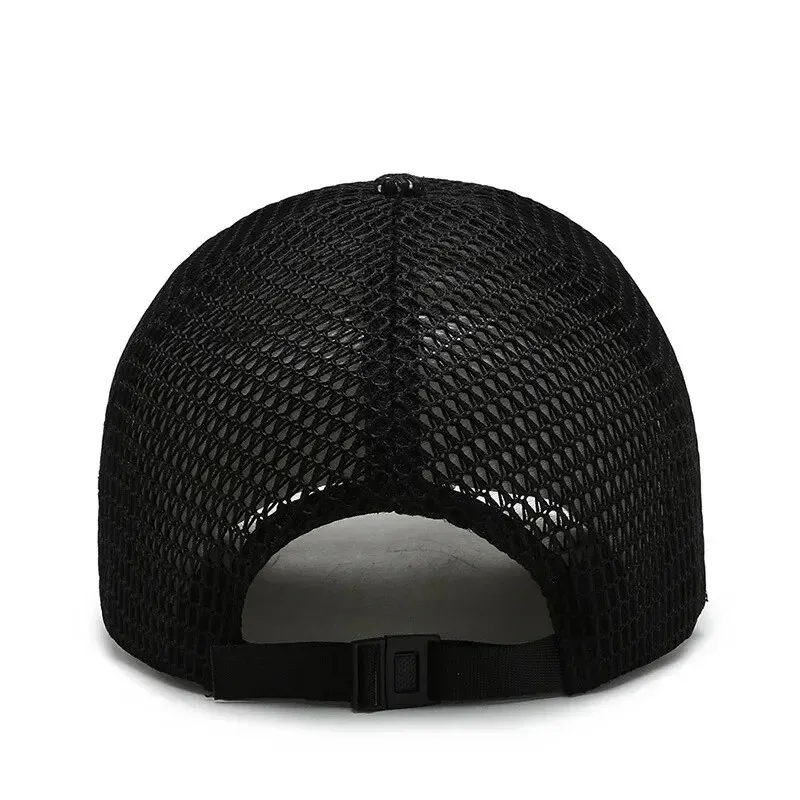 Baseball Cap Men Summer Breathable Full Net Shade Fishing Cap Outdoor Leisure Sports