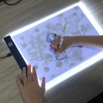A4/A5 LED Copying Board – 3-Level Dimmable Drawing Table for Puzzles, Art, and Kids' Activities 1