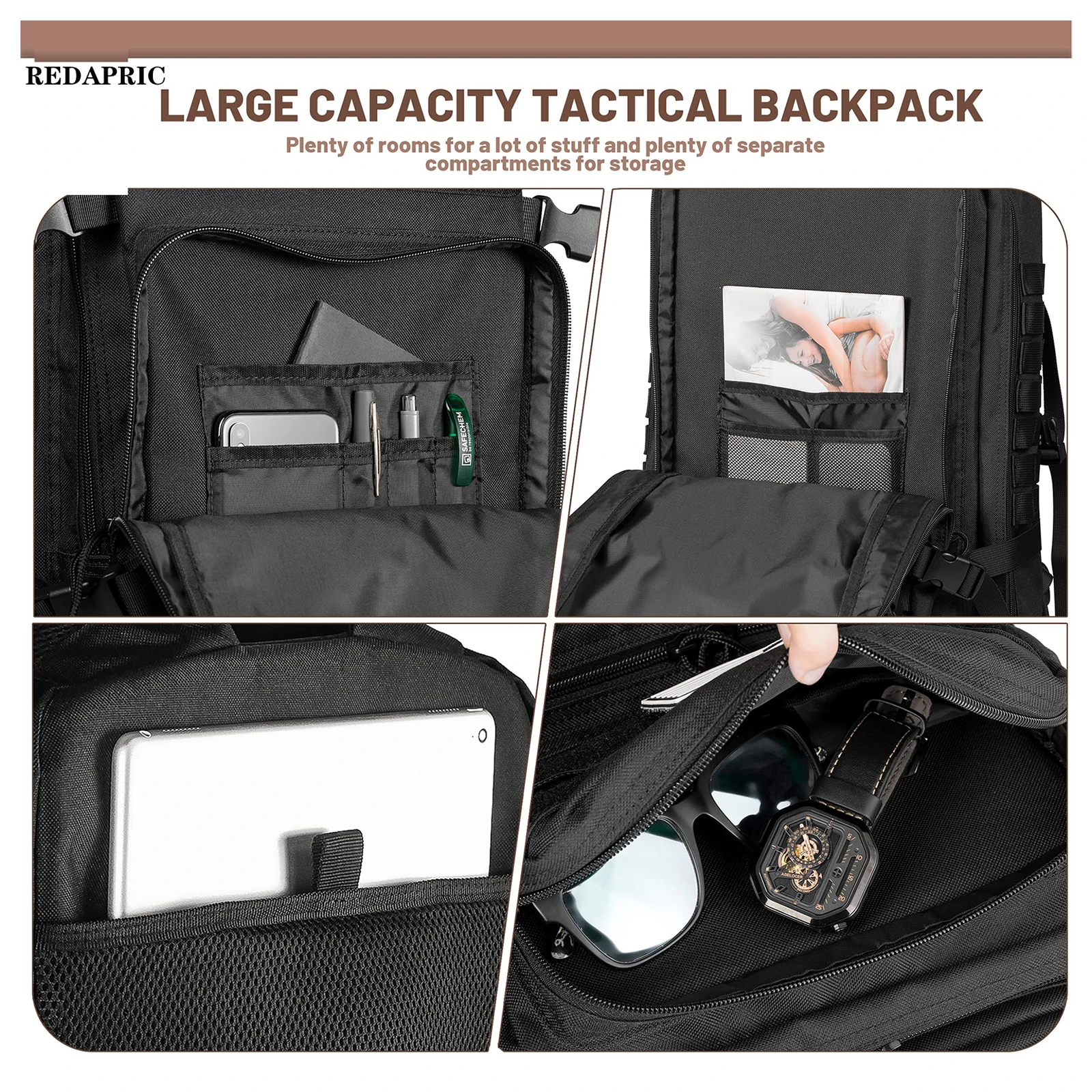 Waterproof 45L Tactical Backpack for Camping Hiking