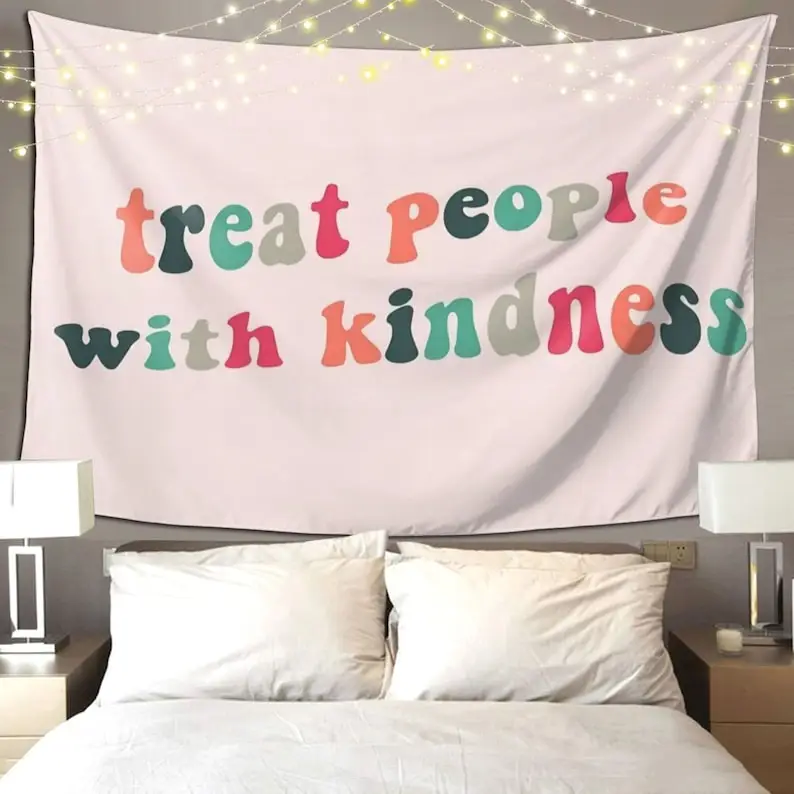 

Treat People with Kindness Tapestry Boutique Wall Hanging Tapestry Vintage Tapestry Wall Tapestry for Bedroom Living Room