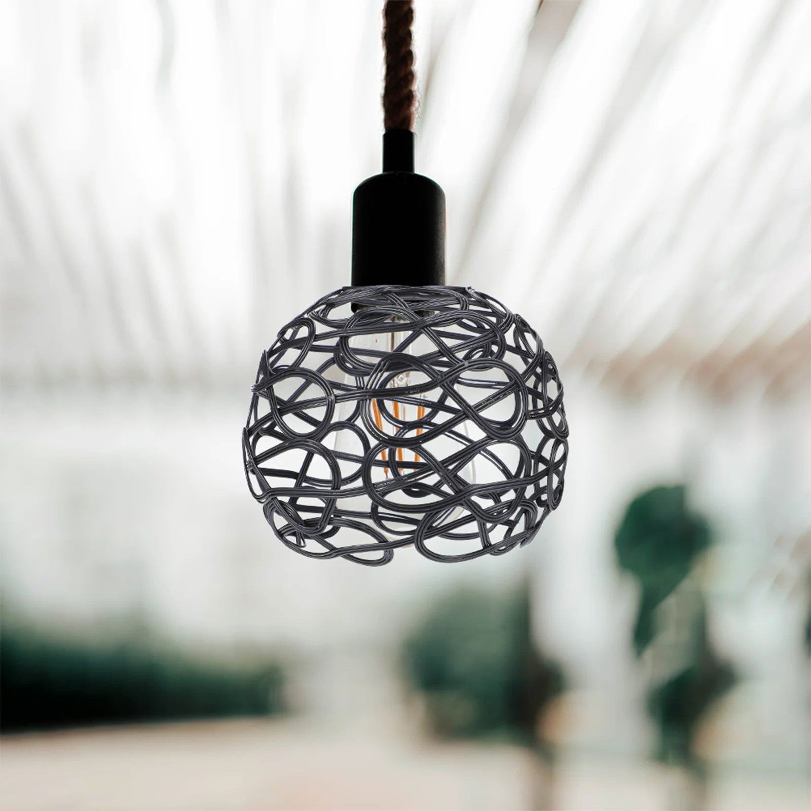

Industrial Light Bulb Cage Diy Vintage Style Light Cage Lamp Guard Iron Chandelier Lamp Shade Replacement Pendant Light Wall