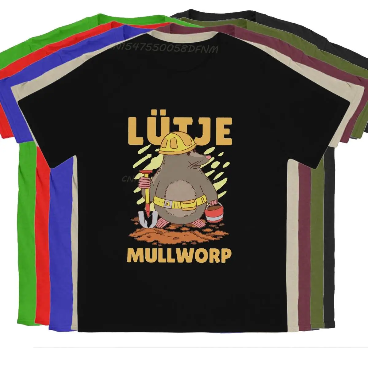 

Vintage Lütje Mullworp Low GerMale T-Shirts for Men Camisas Cotton T-shirts Mole Men Graphic Tee Shirt Big Sale Kawaii Clothes