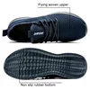 Fujeak Ultralight Breathable Mesh Sneakers for Men Non-slip Casual Running Shoes Fashion Classic Solid Colour Shoes Plus Size 46 4