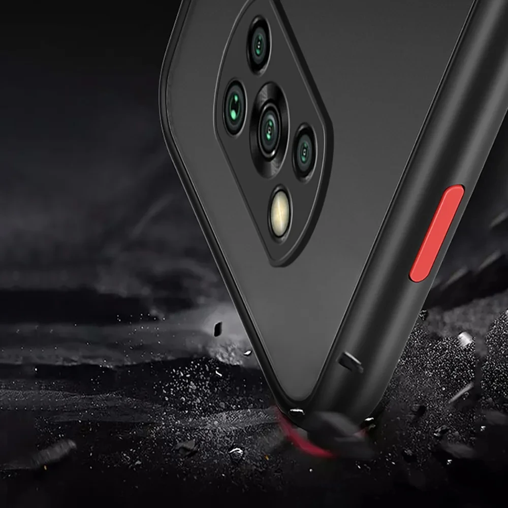 Matte Armor Shockproof Bumper Phone Case - Hard Silicone Back Cover