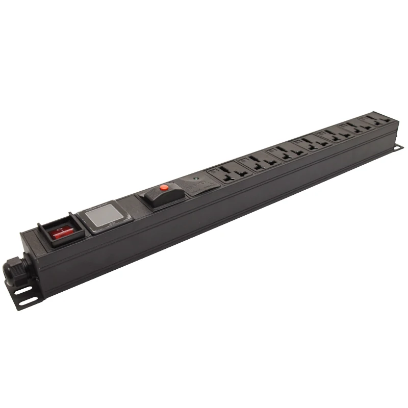 

Smart PDU Power Strip 3500W Overload Surge Protection 7Ways 16A Socket Voltage Current Power Consumption Meter 2Meter Cord