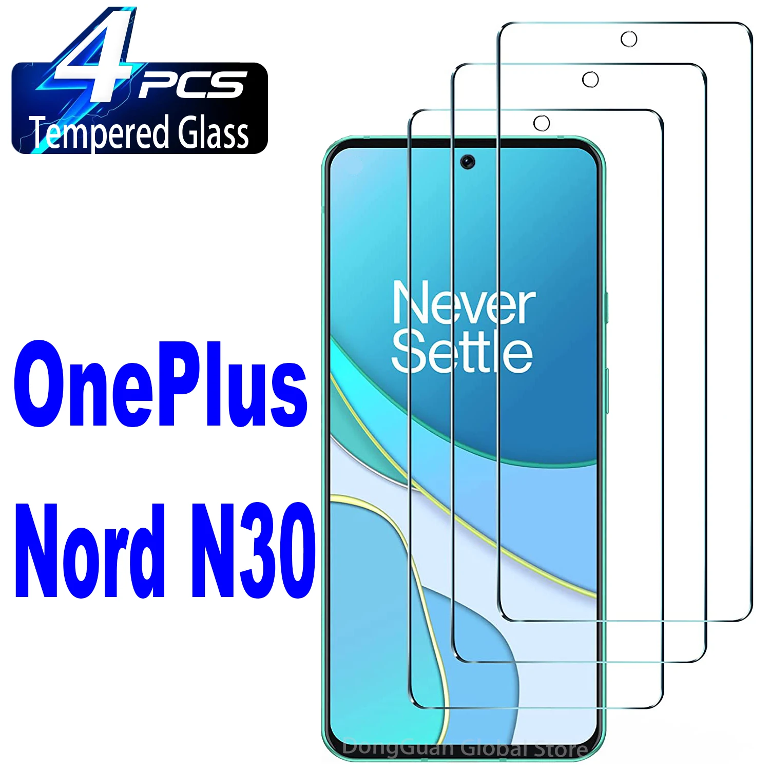 

2/4 шт. закаленное стекло для OnePlus Nord N30 Защитная стеклянная пленка для экрана