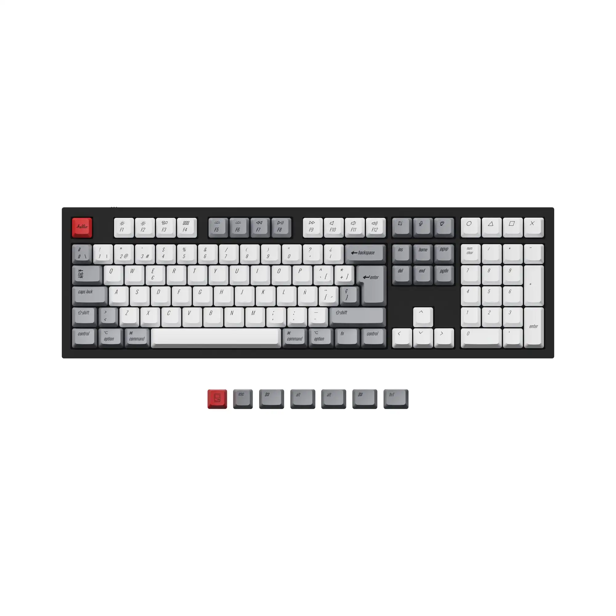 Oem Dye-sub Pbt Keycap Grupo Retro Iso e Ansi para Teclado Mecânico Personalizado