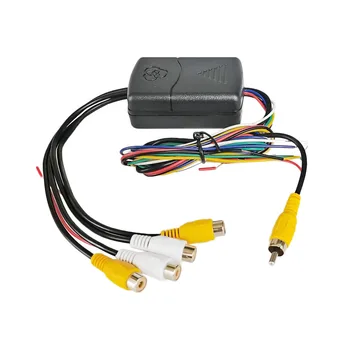 DIYKIT 4 telecamere in 1 scatola convertitore canale combinatore immagine controllo video per sistema di guida auto Vista anteriore posteriore sinistra destra
