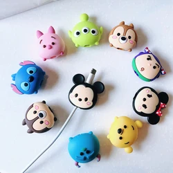 Cute Cartoon Cable Protector Cable Winder Wire Organizer Saver Holder Data Cable Phone Cord Protector Accessories for iPhone