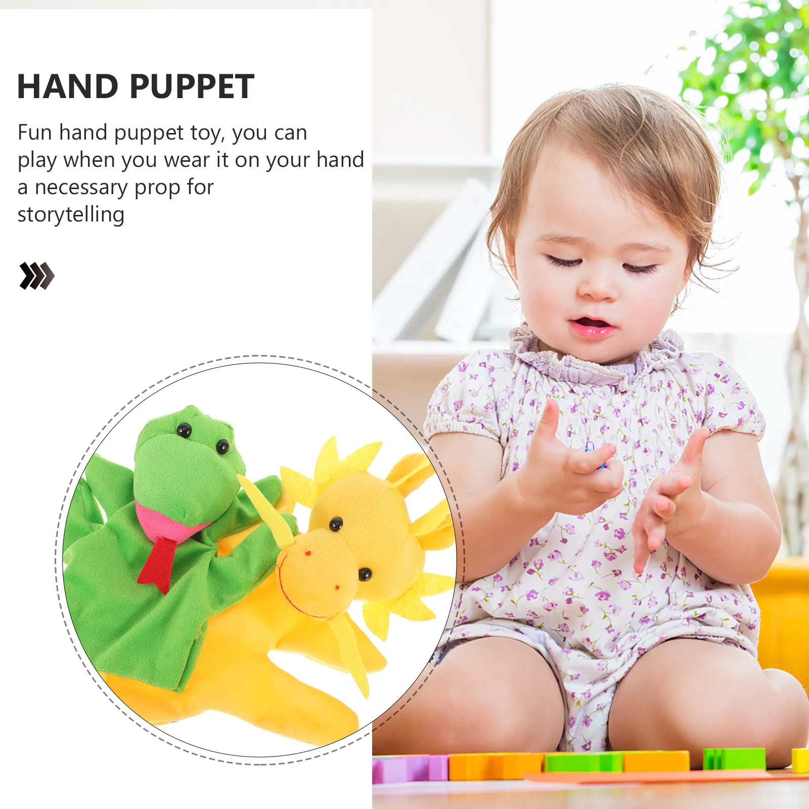 2Pcs 동물 손 인형 어린이를위한 귀여운 대화 형 스토리 텔링 인형 어린이를위한 조기 교육 부모 자녀 선물 인형
