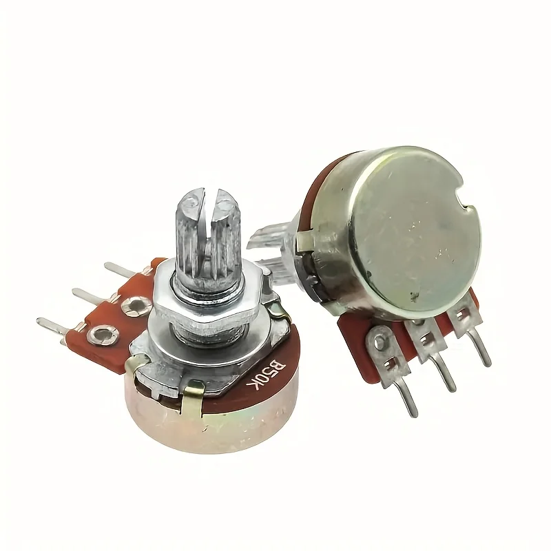 160 개/상자 WH148 15MM 단일 전위차계 키트 B1K/5K/10K/20K/50K/100K/500K/1M 손잡이 세트 샤프트 너트 포함