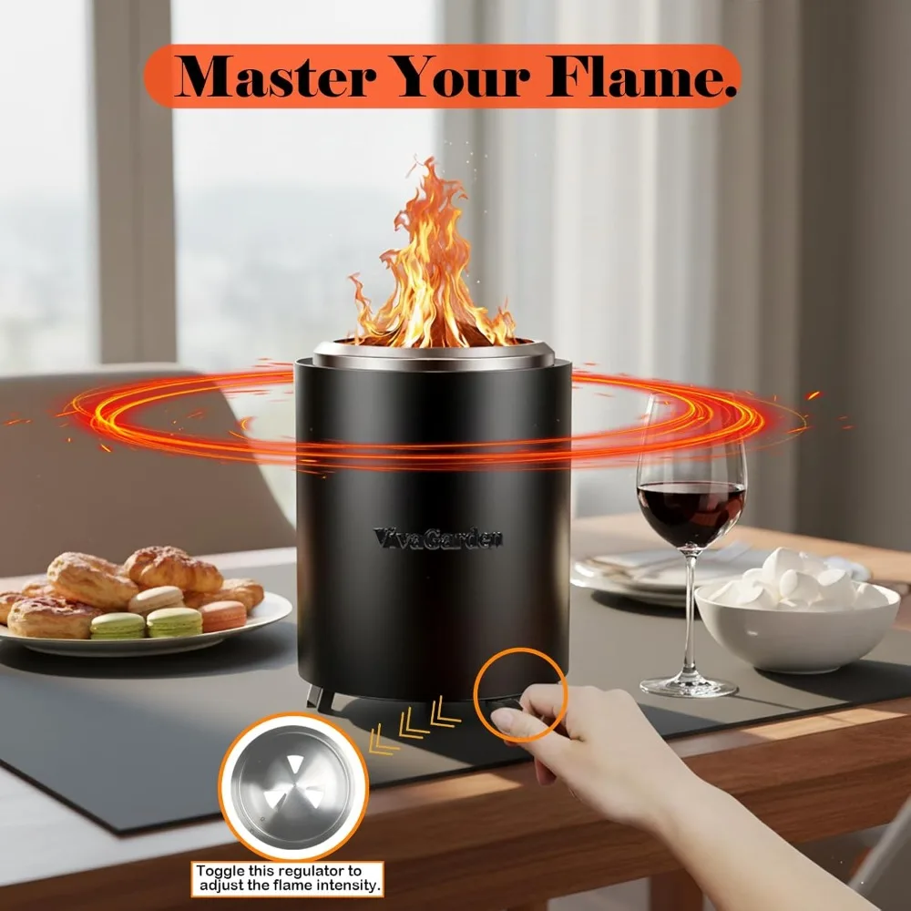 Portable Smokeless Tabletop Fire Pit 3