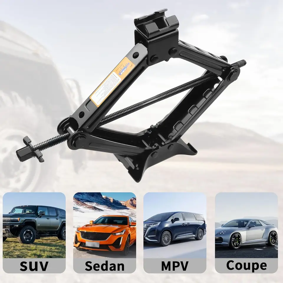 4400 Lbs Jack 2 Ton Scissor Jack For Cars & SUVs - 4400 Lb Capacity Emergency Tire Change Jack With Ratchet Wrench Scissor Jack 2 Ton - View #4