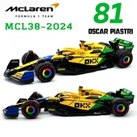 Bburago 1:43 2024 F1 Mclaren Mcl38 Monaco Grand Prix F1 Alloy Miniature Diecast Model #4 #81 Lando Norris ﻿F1 Car Toys Gift 1